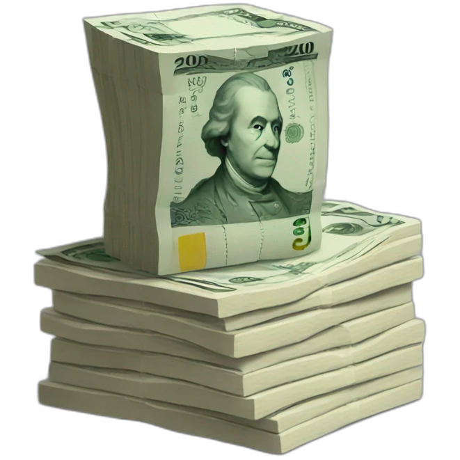 stack of pound notes emoji