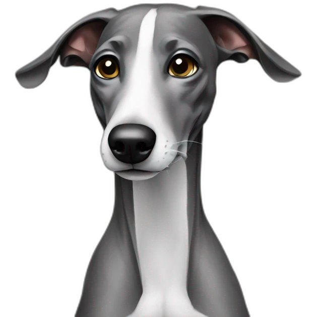Galgo noir emoji