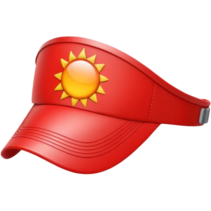 Sun Visor,red emoji
