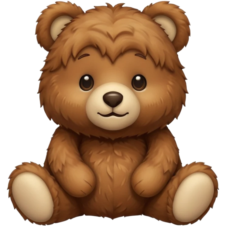 Create cute Teddy bear emoji