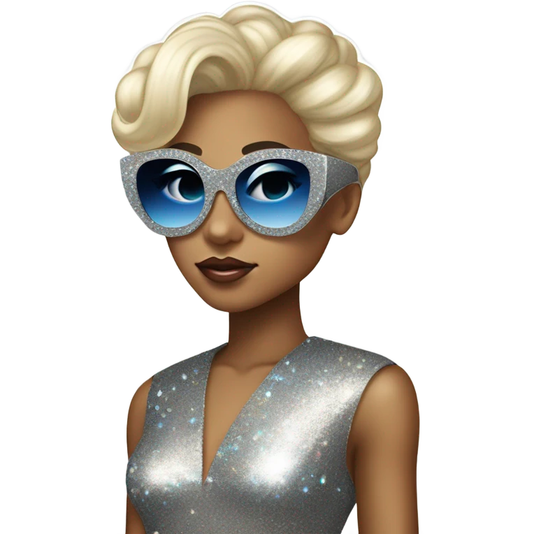 boy dressed as lady gaga emoji