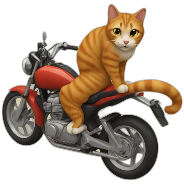Cat riding human emoji