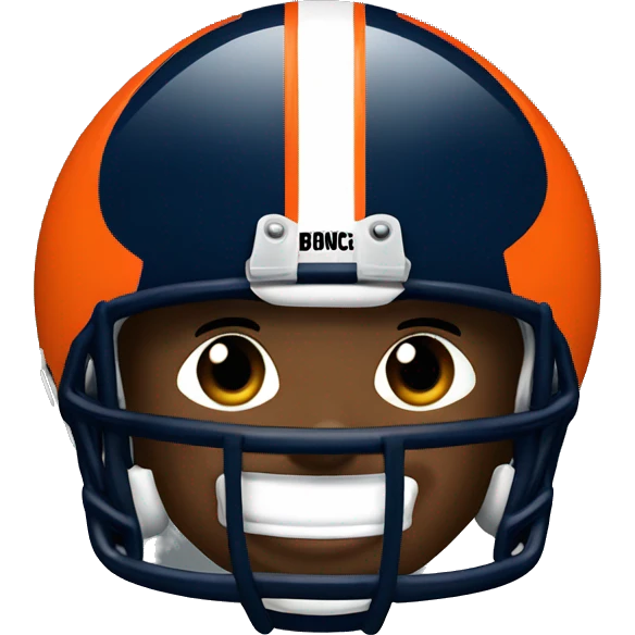 NFL football player, Denver broncos, tackle   emoji