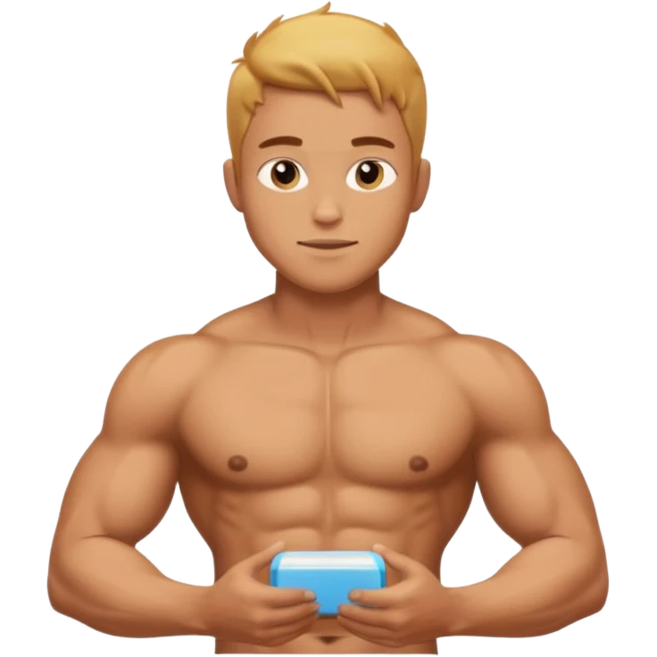 Male shirtless honey skin six pack sexy big dih lean full body emoji