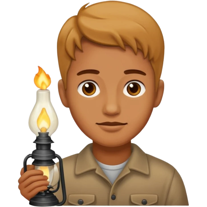 holding gas lamp emoji