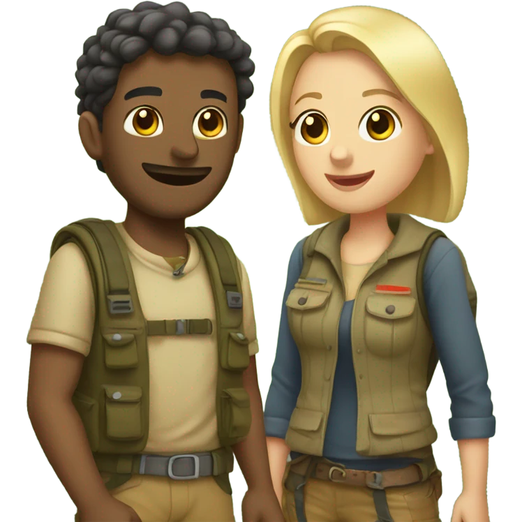 Campamento en pareja  emoji