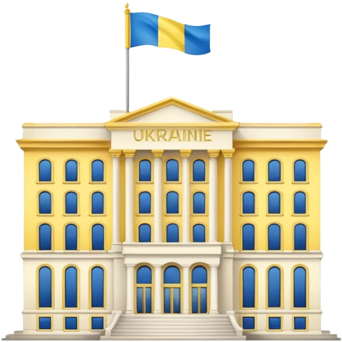 make the png emoji of Ukraine president's office building emoji