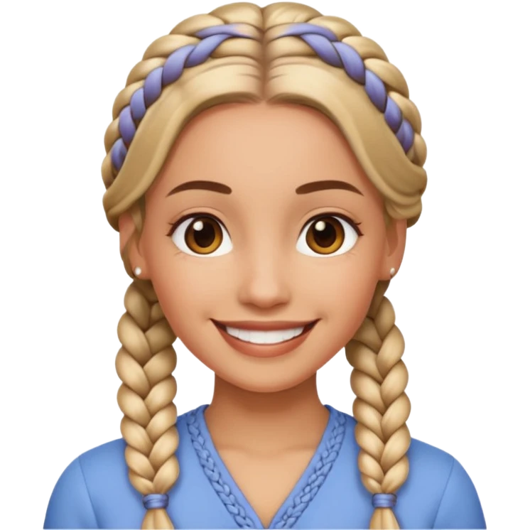 braided woman emoji
