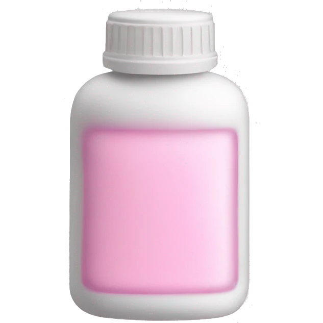 White powder with pink bottle  emoji