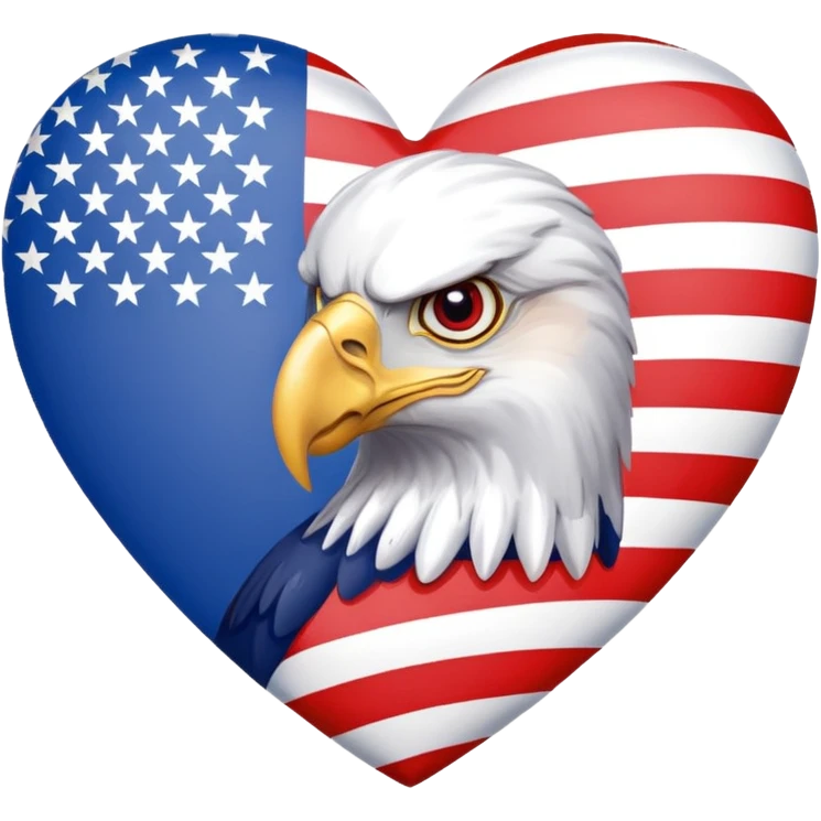 heart america eagle emoji