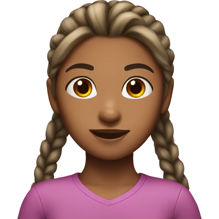 girl with a long pony tail emoji