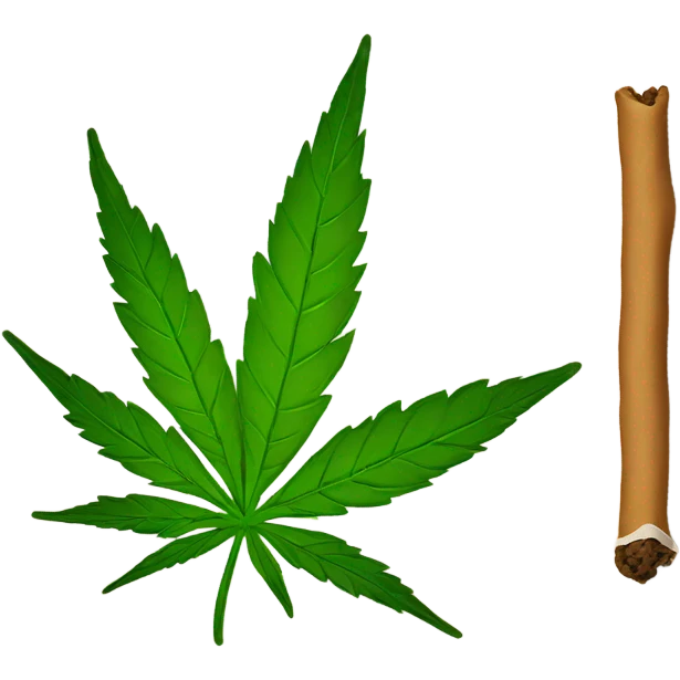 Weed joint emoji