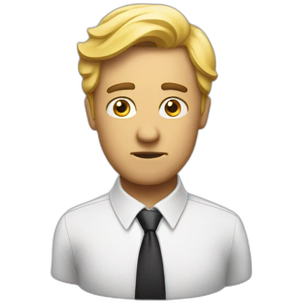 confuse businessman emoji