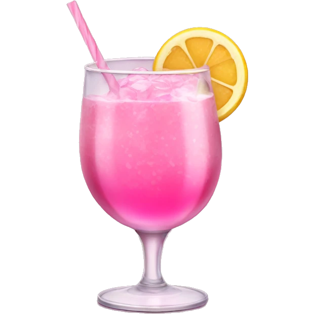 pink drink in fancy glass emoji