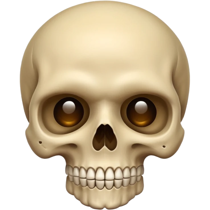 skull beige emoji