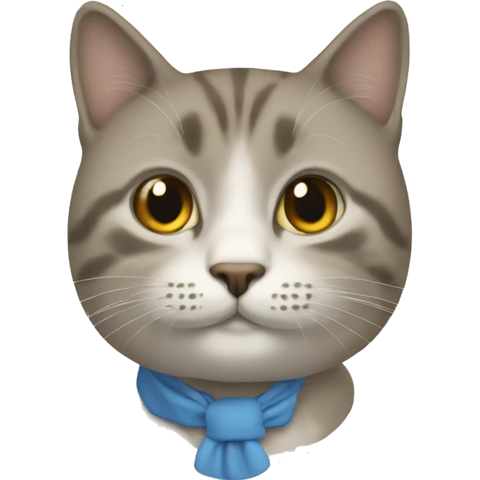 Un chat avec une moustache  emoji