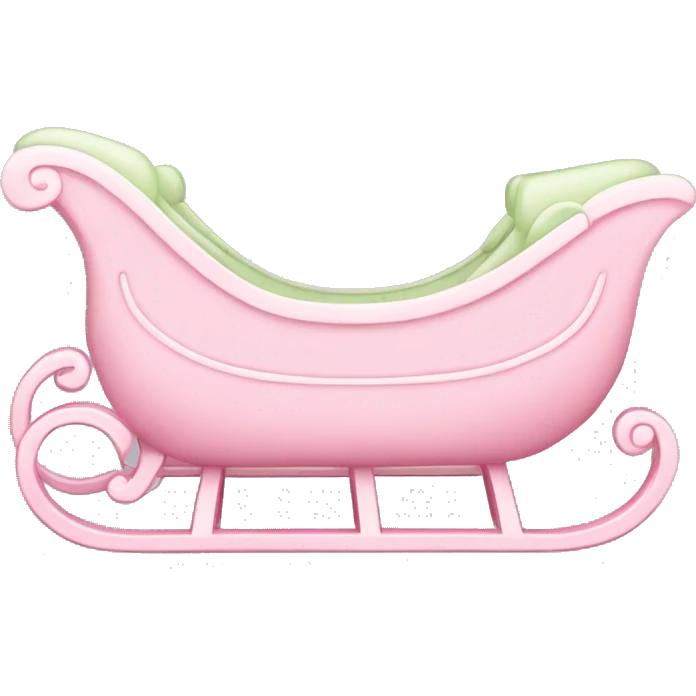 light pink sleigh emoji