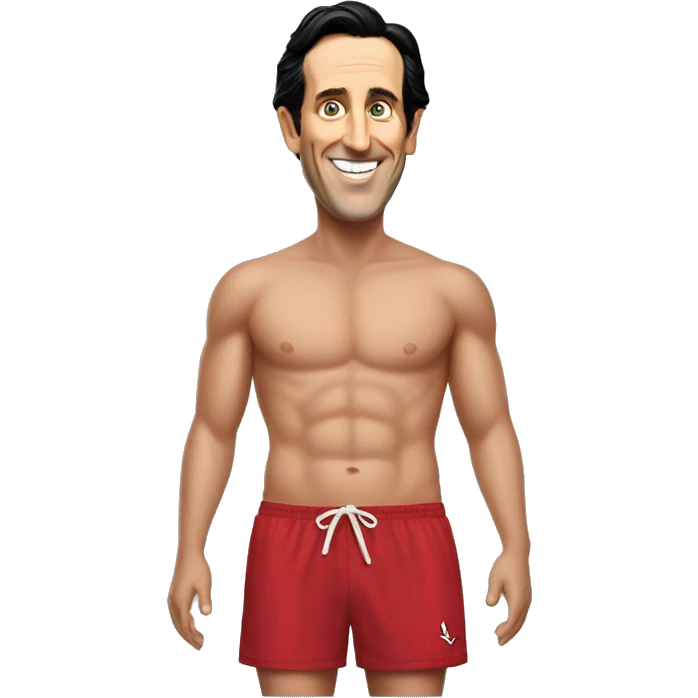 Happy Unai emery in swim trunks emoji