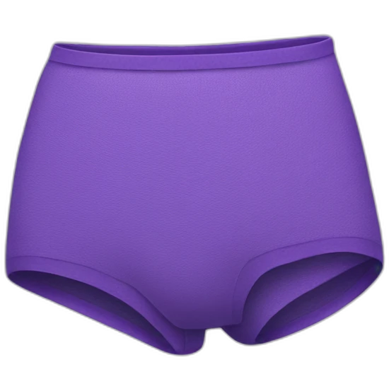 Purple pair of underpants emoji