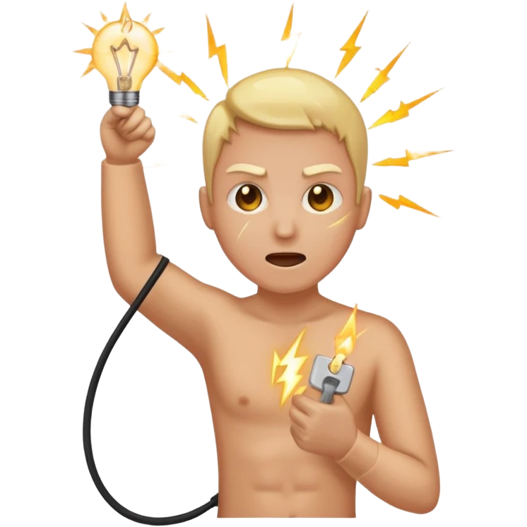 Me being electrified by a socket  emoji