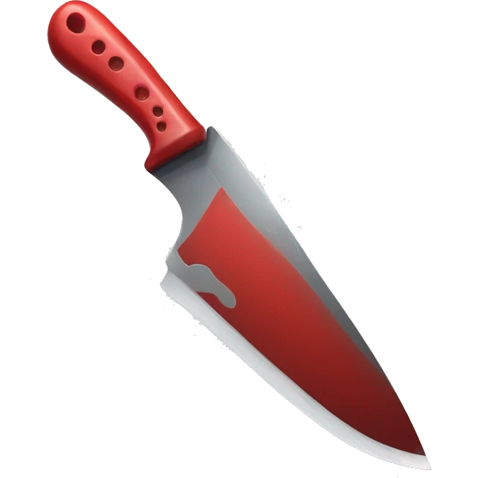 knife with red emoji