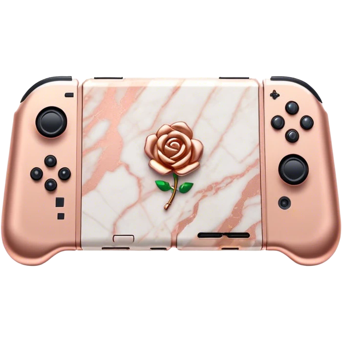 Make marble rose gold Nintendo switch  emoji