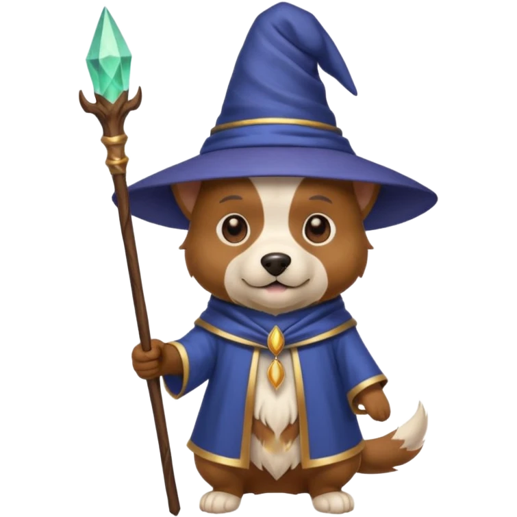 Dog wizard emoji