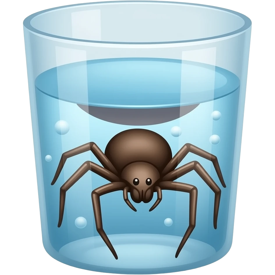 Spider In The Water Cup emoji