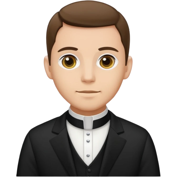 The priest presiding over the wedding emoji