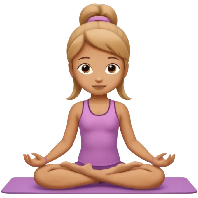 yoga pose by a little girl  emoji