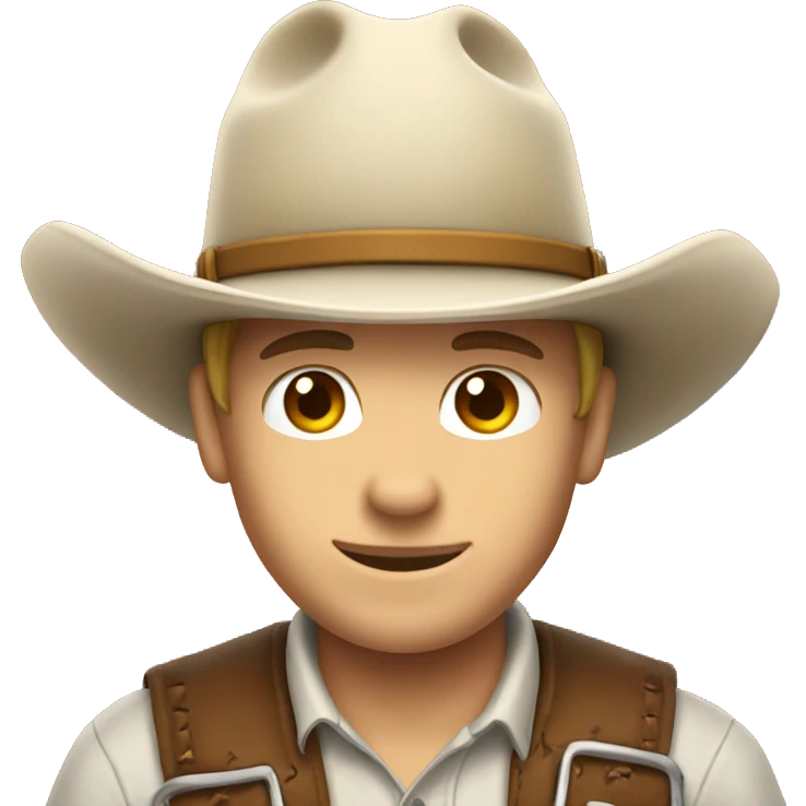 Cow boy hat emoji