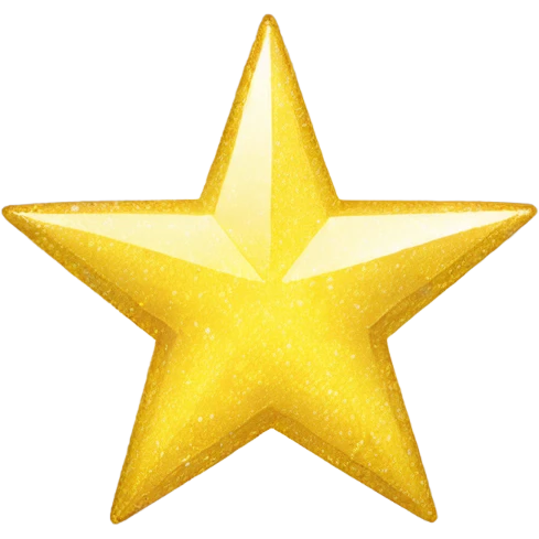 Yellow sparkle similar to a star but thinner emoji