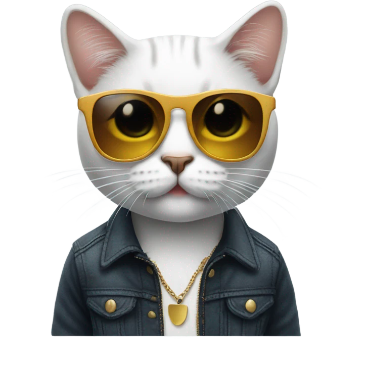 Cat with sunglasses emoji
