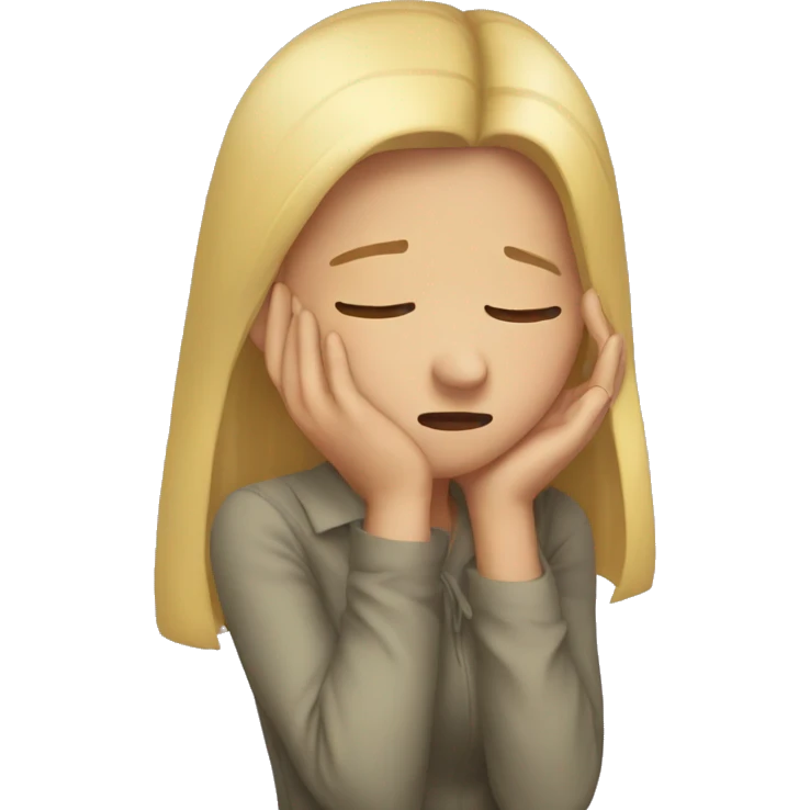 girl  facepalm emoji