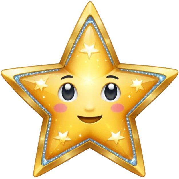 Sparkly star emoji