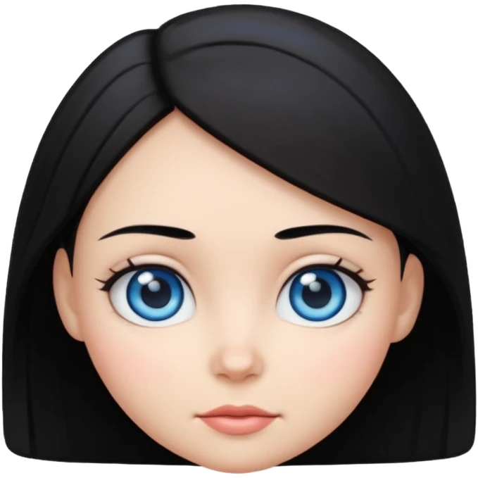 very big head and small body pro[ortion female cartoon emoji