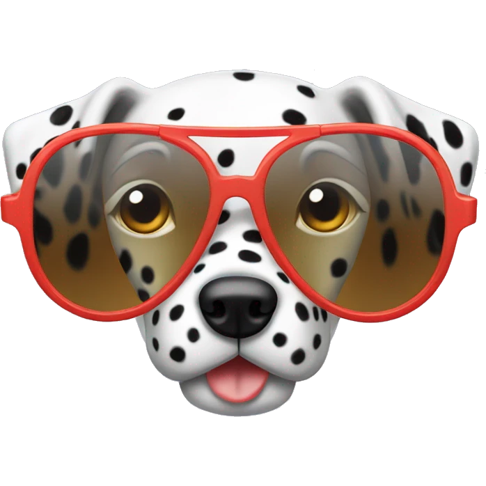 dalmatian sunglass emoji