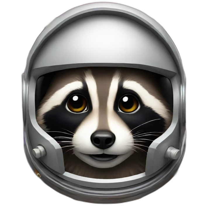 raccoon astronaut emoji