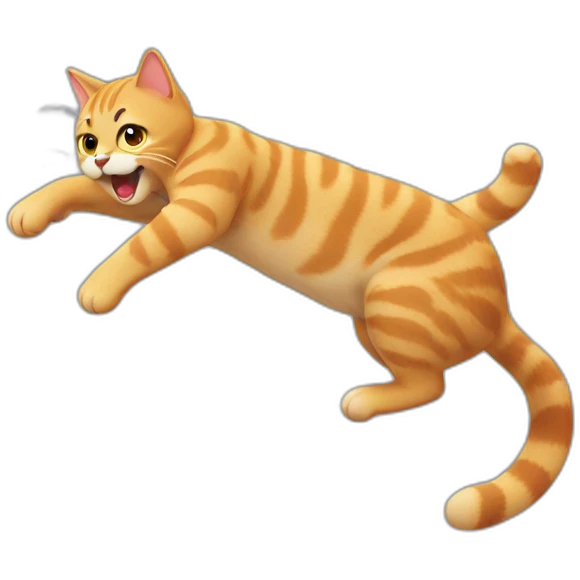 falling cat emoji