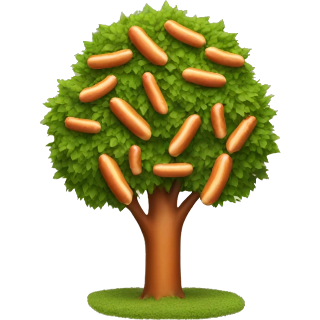 Hot dog tree emoji