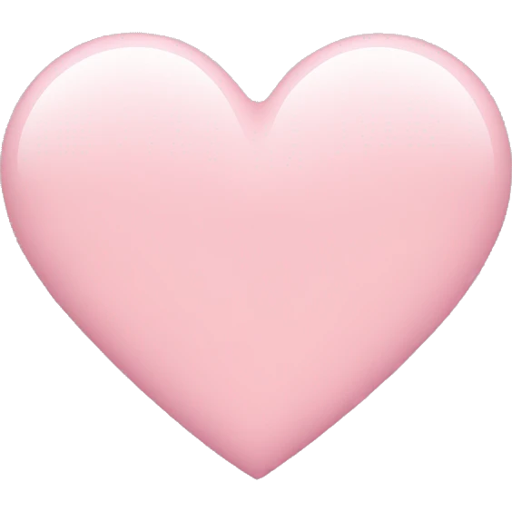 light pink heart emoji