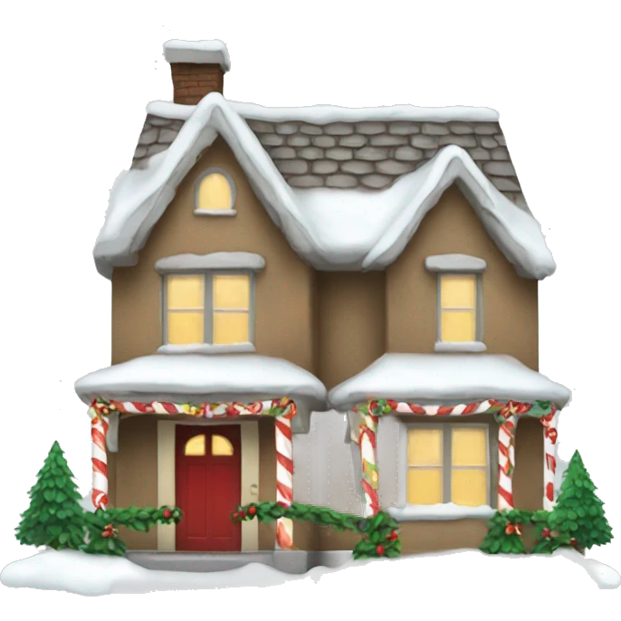 Christmas house emoji