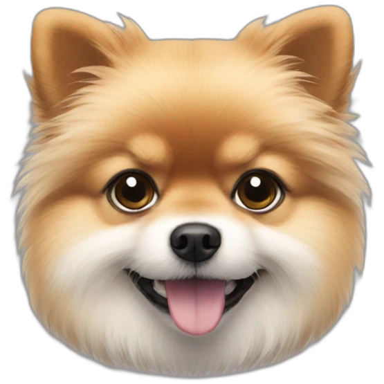 cute-hairy-dwarf-pomeranian emoji