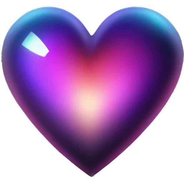 dark warm iridescent SCALE heart emoji