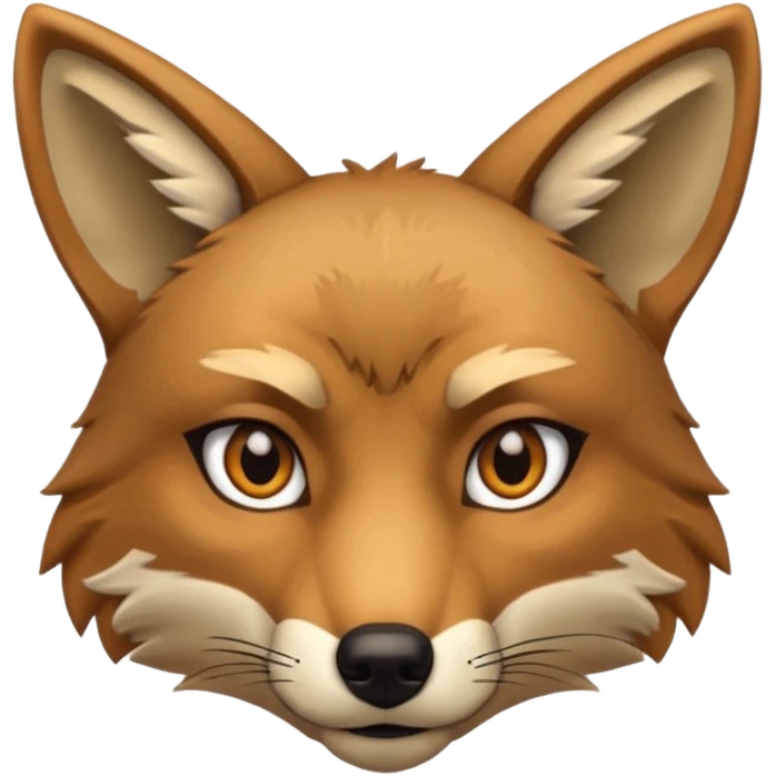 Coyote face emoji