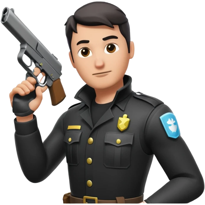 Crea un immagine con un uomo che fa il pollice alto stile fortnite  emoji