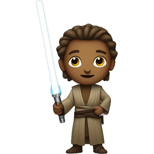 jedi holding light saber emoji