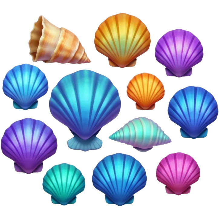 Sea shells emoji