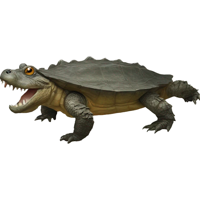 Alligator snapping turtle emoji