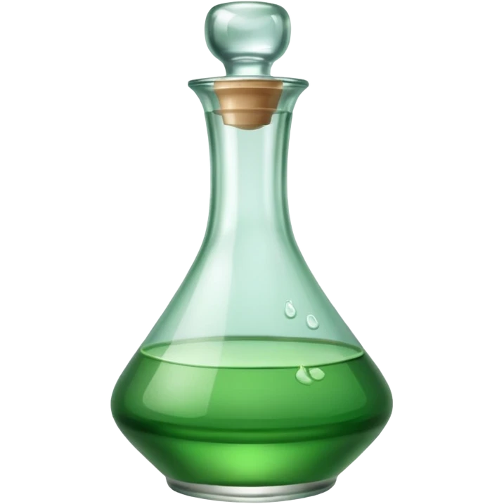 green decanter with water emoji